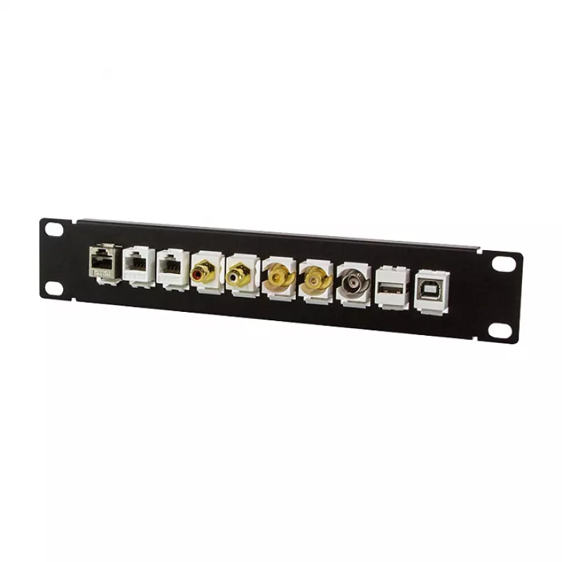 LogiLink ACT108 10-porttinen Keystone-patch-paneeli, 10