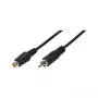 LogiLink äänen jatkokaapeli RCA-liitin - RCA-liitin, 10 m, musta