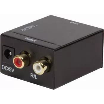 LogiLink CA0100 digitaali-analogia-audiomuunnin (SPDIF/koaksiaali RCA-stereoon)