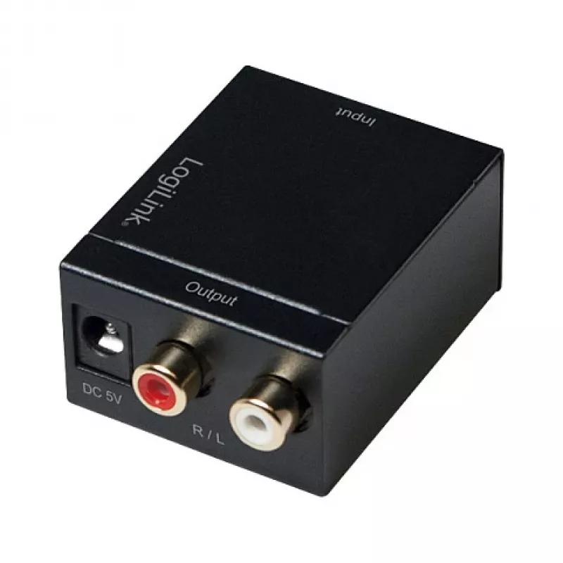 LogiLink CA0100 digitaali-analogia-audiomuunnin (SPDIF/koaksiaali RCA-stereoon)