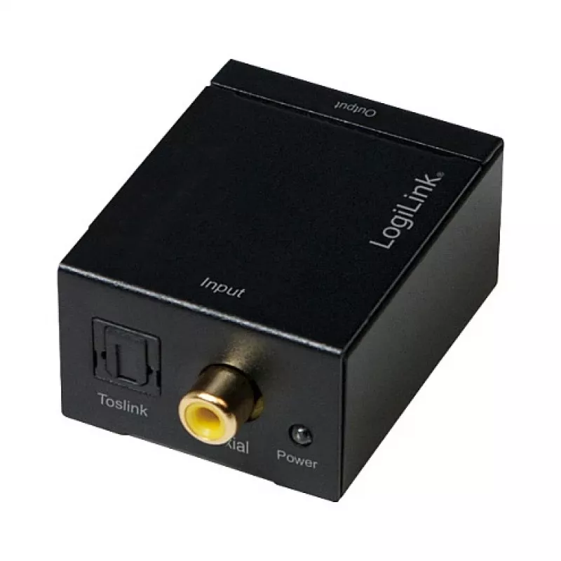 LogiLink CA0100 digitaali-analogia-audiomuunnin (SPDIF/koaksiaali RCA-stereoon)
