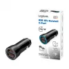 LogiLink PA0285 2-porttinen USB-autolaturi 10,5 W, LED-valaistu, musta