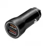 LogiLink PA0285 2-porttinen USB-autolaturi 10,5 W, LED-valaistu, musta