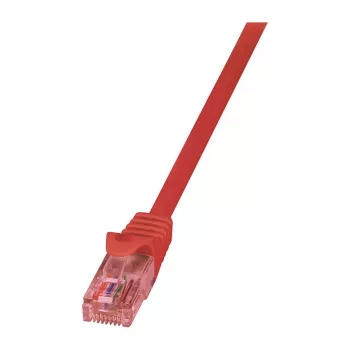 LogiLink Cat.6 U/UTP -verkkokaapeli, 1,5 m, punainen, PrimeLine