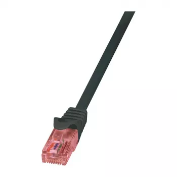 LogiLink Cat.6 U/UTP patch-kaapeli, 1 m, musta, PrimeLine