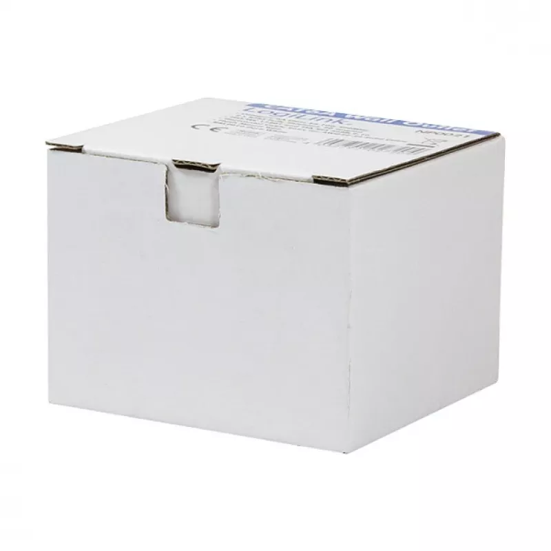 LOGILINK Cat.6 seinärasia 2xRJ45 STP vaakasuora, puhtaanvalkoinen