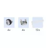 LogiLink Cat.6A patch-paneeli 24-porttia UTP, 1U, 90° IDC