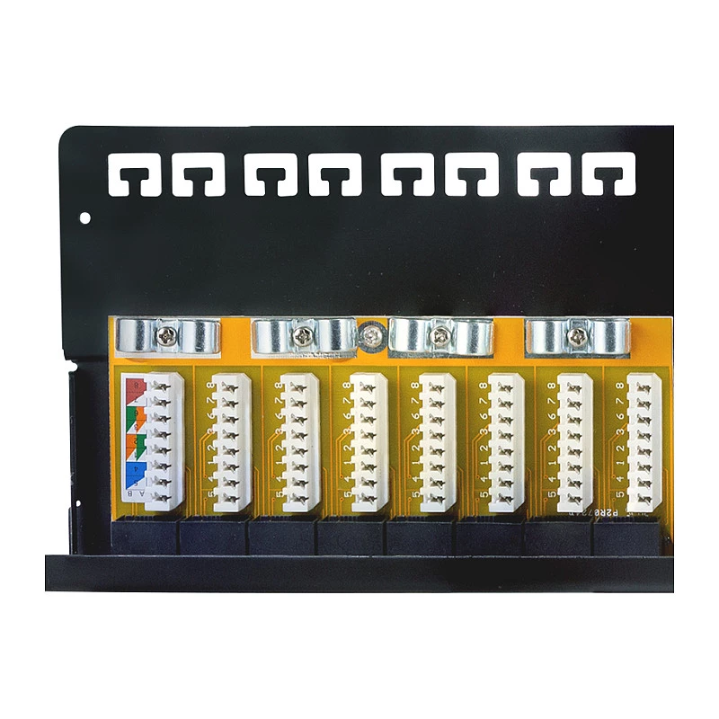 LogiLink Cat.6A patch-paneeli 24-porttia UTP, 1U, 90° IDC