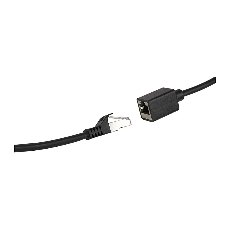 LogiLink Cat.6A Premium -verkkokaapelin jatko, S/FTP, musta, 3 m