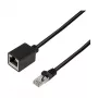 LogiLink Cat.6A Premium -verkkokaapelin jatko, S/FTP, musta, 3 m