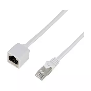 Logilink Cat.6A S/FTP Premium -jatkoverkkokaapeli - valkoinen, 5 m (RJ45-liitin - liitäntä)
