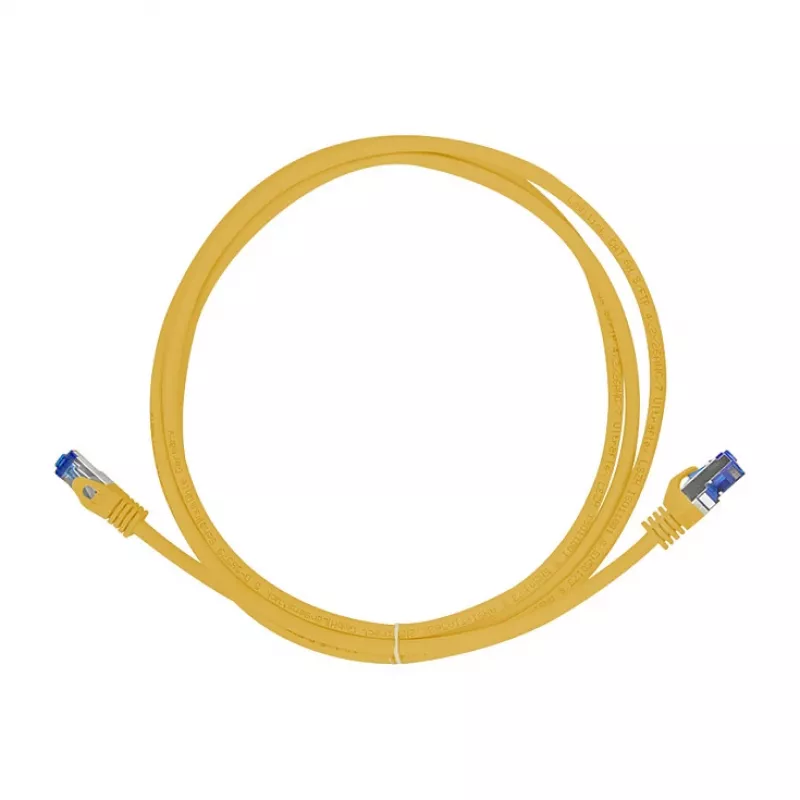 LogiLink Cat.6A S/FTP Ultraflex patch-kaapeli, GHMT-sertifioitu, keltainen, 0,25 m