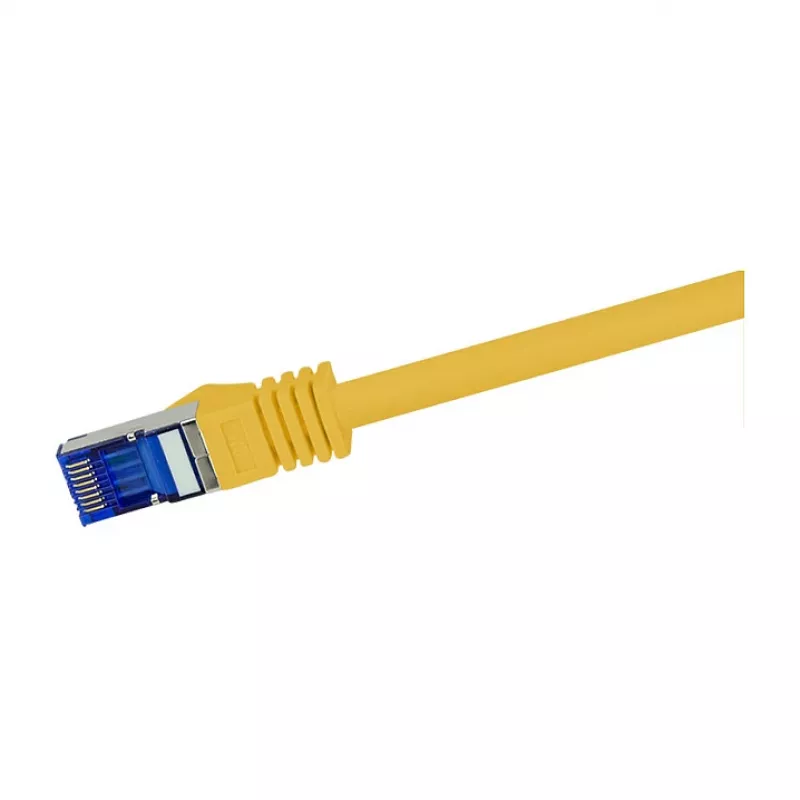 LogiLink Cat.6A S/FTP Ultraflex patch-kaapeli, GHMT-sertifioitu, keltainen, 0,25 m