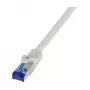 LogiLink Cat.6A S/FTP Ultraflex -verkkokaapeli, harmaa, 1,0 m, GHMT-sertifioitu