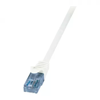 LogiLink Cat.6A U/UTP Ethernet-patchkaapeli, RJ45, 0,25 m, valkoinen