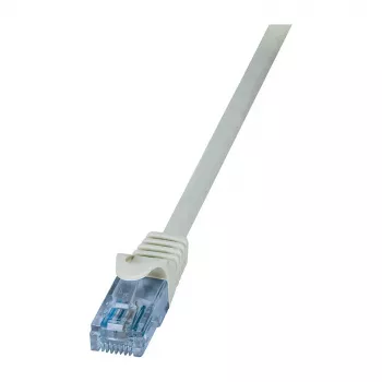 LogiLink Cat.6A U/UTP -verkkokaapeli, RJ45, harmaa, 1,5 m, 10 Gbit/s