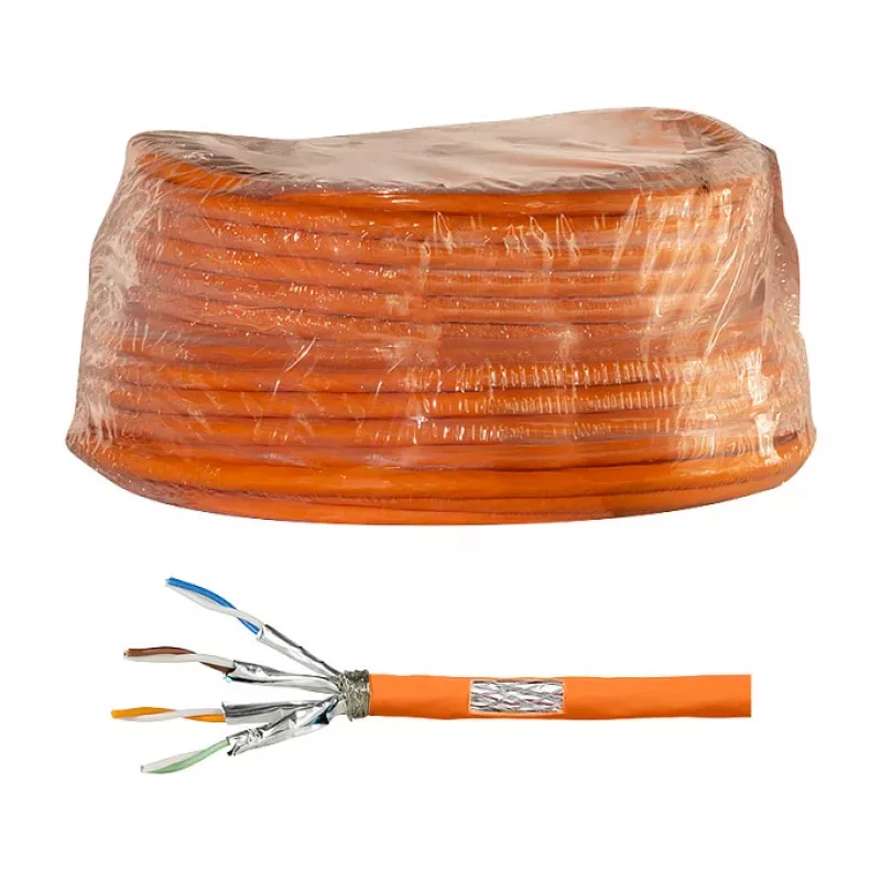 LogiLink Cat.7 1000 MHz asennuskaapeli 23 AWG S/FTP 50m, oranssi