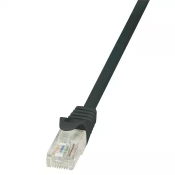 LogiLink Cat.6 U/UTP -verkkokaapeli, 1,5 m, musta, EconLine