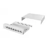 Logilink Consolidation Point Box 8-porttinen, pöytä-/seinä-/DIN-kiskoasennus, harmaa