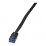 LOGILINK CP0137B litteä Cat.5e U/UTP -verkkokaapeli, RJ45, musta, 5,0 m