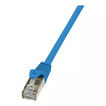 LogiLink CP1026S Cat 5e F/UTP RJ45 -verkkokaapeli, 0,5 m, sininen, Snagless