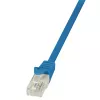 LogiLink CP1026U Cat 5e U/UTP -verkkokaapeli, 0,5 m, sininen, Snagless