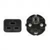 Logilink CP151 virtajohto, CEE 7/7 - IEC C19, musta, 1 m