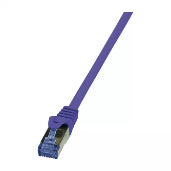 LogiLink CQ302VS Cat.6a S/FTP -patchkaapeli, 0,5 m, violetti, LSZH, snagless