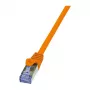 LogiLink CQ3068S Cat.6a S/FTP RJ45 patch-kaapeli, 3 m, oranssi, snagless (LSZH)