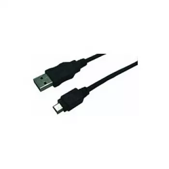 LogiLink CU0014 USB 2.0 jatkokaapeli, USB-A uros Mini-USB-B uros, 1,8 m, musta