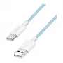 LogiLink CU0329 USB 2.0 Type-C -kaapeli, A/M - C/M, 480 Mbps, 60W, nailon, sininen, 0,5 m