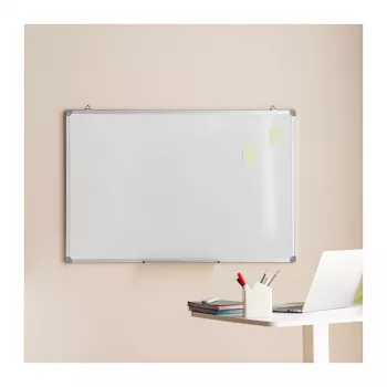 LOGILINK Dry Erase Whiteboard seinäasennus 120x90 cm magneettinen teräslevy alumiinikehyksellä