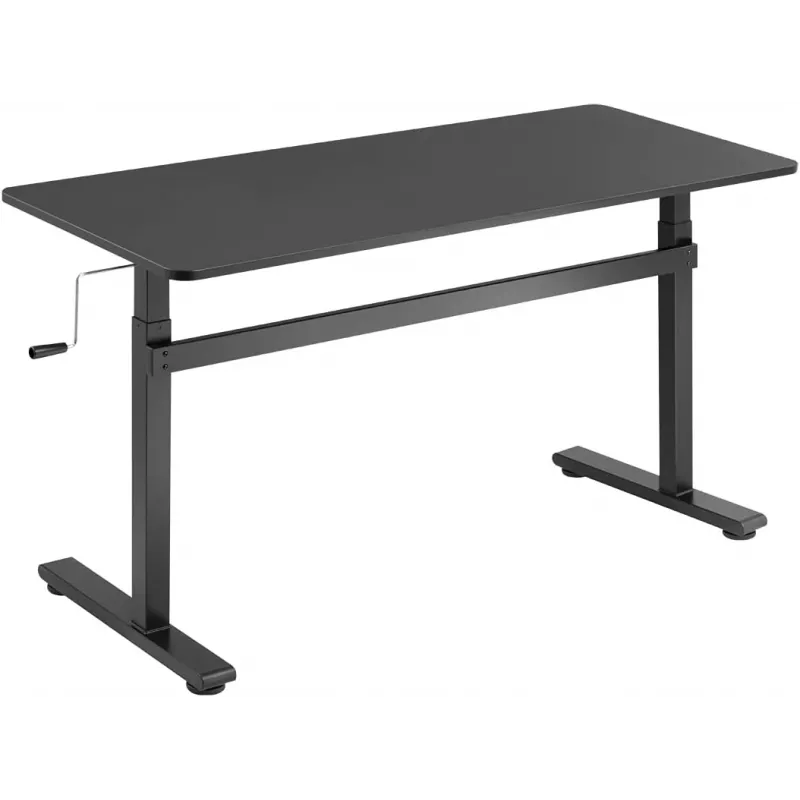 LogiLink EO0027 korkeussäädettävä työpöytä pöytälevyllä, 140 × 60 cm, musta