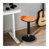 LOGILINK EO0071 ergonominen korkeussäädettävä keinutuoli, oranssi – 120 kg kantavuus, kaasujousi