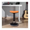 LOGILINK EO0071 ergonominen korkeussäädettävä keinutuoli, oranssi – 120 kg kantavuus, kaasujousi