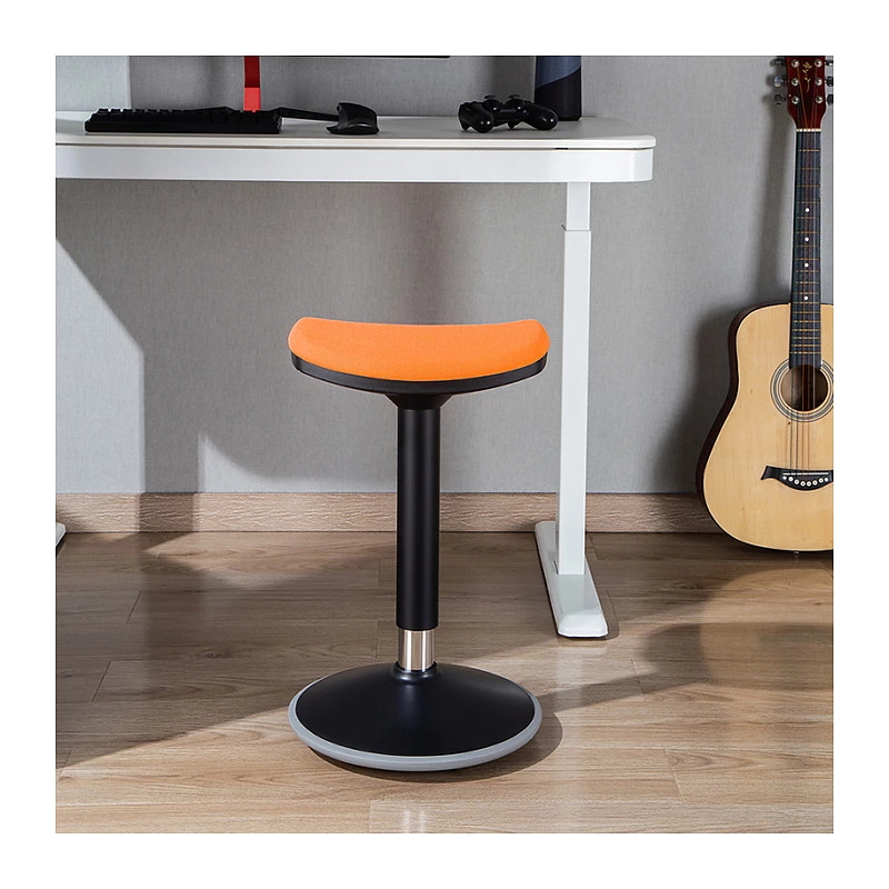 LOGILINK EO0071 ergonominen korkeussäädettävä keinutuoli, oranssi – 120 kg kantavuus, kaasujousi