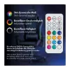 LogiLink EO0076 pelituoli RGB-valaistuksella, lannerangan tuki, musta/sininen