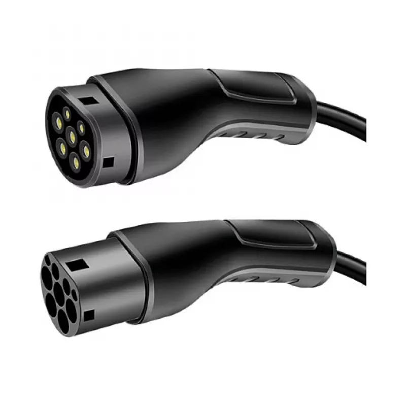 LogiLink EVC0125 Type 2 latauskaapeli sähköautoille - 11 kW, 3-vaiheinen, 20 A, 7,5 m, musta kantolaukulla