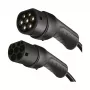 LogiLink EVC0128 Type 2 spiraalikaapeli sähköauton lataukseen, 11kW, 3-vaiheinen, 20A, 5m, musta säilytyslaukulla