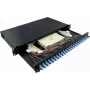 LogiLink F24LC2B 24-porttinen LC Duplex kuitu-patchpaneeli 1U 19 tuuman rack-asennus musta