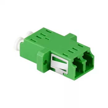 LogiLink FA02LC6 kuituadapteri LC duplex – laippa-asennus, vihreä (12 kpl:n pakkaus)
