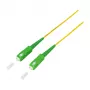 LogiLink kuitu-patchkaapeli – simplex, OS2 SM G.657.A2, SC/APC - SC/APC, 1 m, keltainen