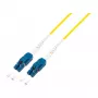 LogiLink kuitu Uniboot -verkkokaapeli OS2 LC Duplex - LC Duplex 0,5m LSZH keltainen