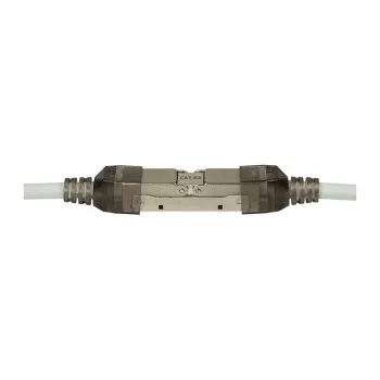 LogiLink kenttäasennettava RJ45-liitin Cat.6A STP 10G, työkaluton IDC, sinkkipainevalu, AWG 22-26, hopea