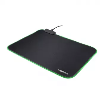 LOGILINK ID0183 pelihiirimatto RGB LED -valaistuksella, 350x260mm, 3mm pehmeä, musta