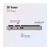 LogiLink ID0212 langaton numeronäppäimistö, 28 näppäintä, Bluetooth 5.0, Space Grey