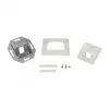 LogiLink Keystone -kehyselevy 45° 1 moduulille, puhtaanvalkoinen