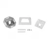 LogiLink Keystone -kehyselevy 45° 1 moduulille, signal white