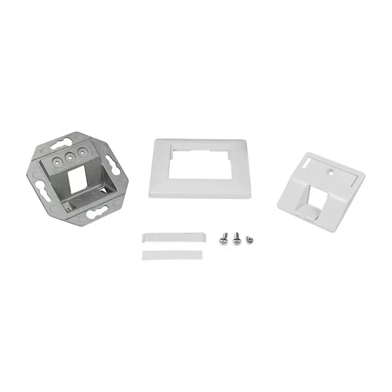 LogiLink Keystone -kehyselevy 45° 1 moduulille, signal white