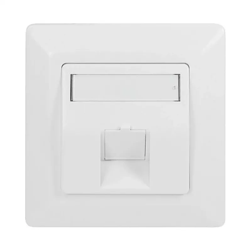 LogiLink Keystone -kehyselevy 45° 1 moduulille, signal white